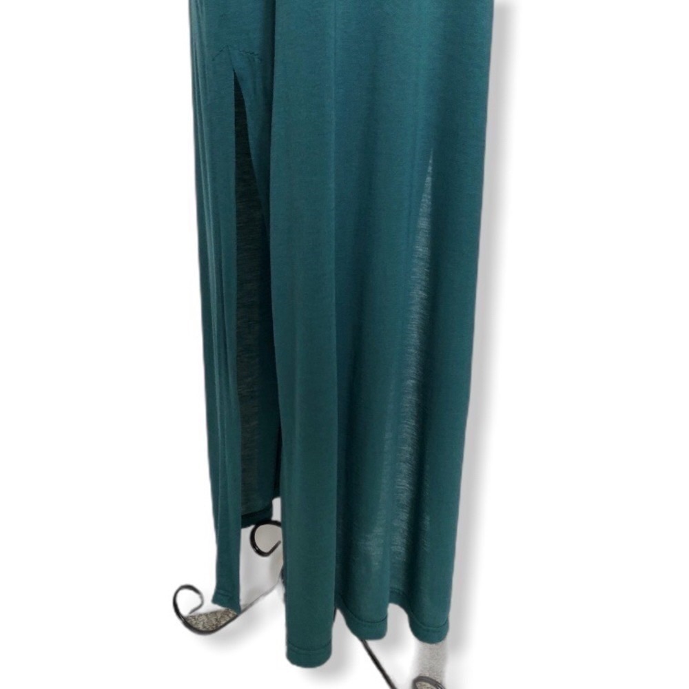 Baja East 100% Modal Short-sleeve Lagenlook Maxi Dress Size X-Small - Picture 4 of 10